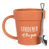 Something Different Gardener of the Year Pot Mug and Shovel Spoon Ceramic Mug 315g