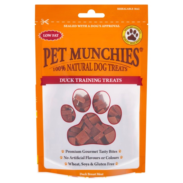 Pet Munchies duck dog treats 50g, imported from the UK