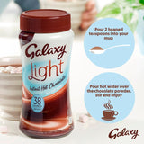 Galaxy Light hot chocolate powder 210g jar, UK version