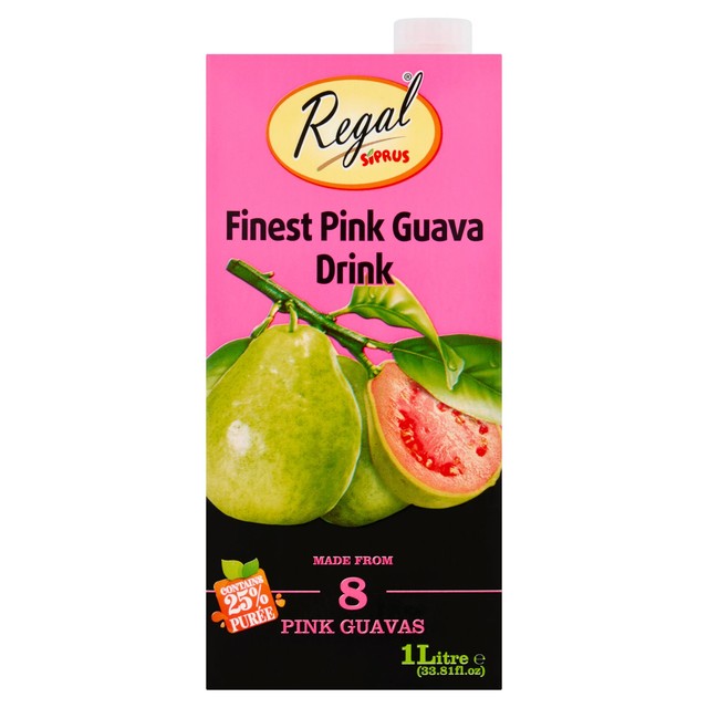 Regal Siprus Pink Guava Drink 1L, imported from the UK