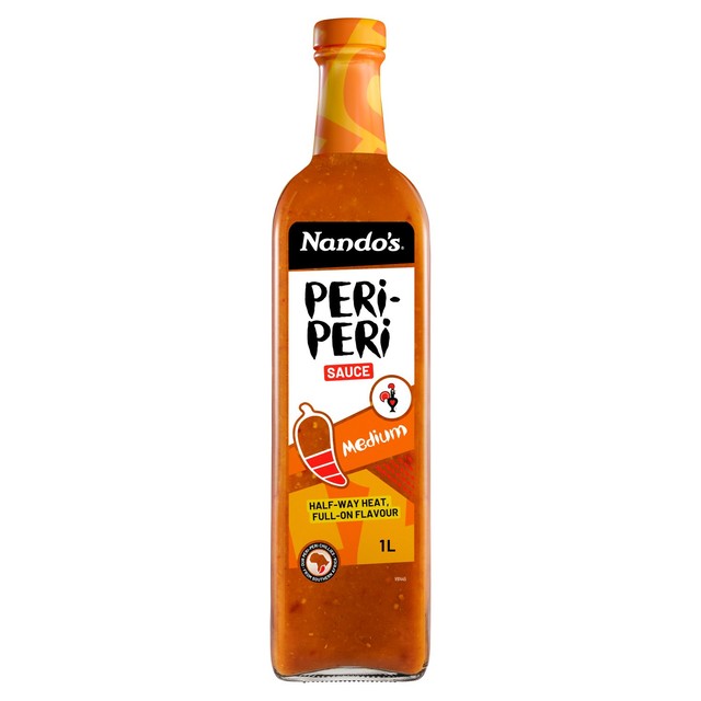 Nando's medium peri-peri sauce 1kg, imported from the UK