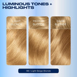 Clairol Nice'n Easy Light Beige Blonde hair dye kit - British product