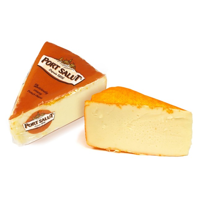 Port Salut traditional French cheese 185g, imported from the UK