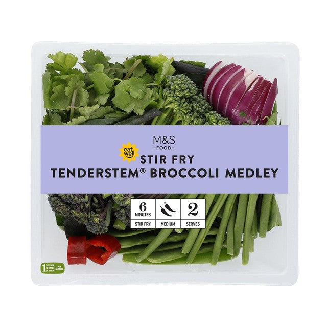 M&S Tenderstem Broccoli stir fry mix 220g, imported from the UK