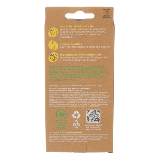 Vital Baby natural cutlery set 15pk (British brand)