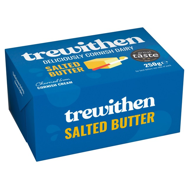Trewithen Dairy Cornish Salted Butter 250g (British brand)