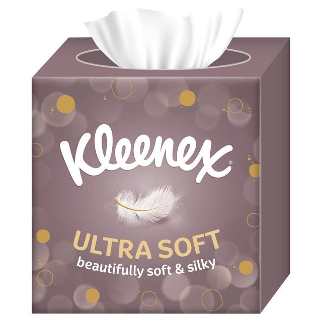 Kleenex Ultra Soft Cube Tissues Single Box, UK version