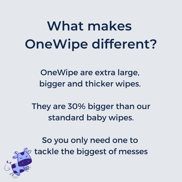 Mum & You extra large biodegradable baby wipes 40 pack, imported from the UK