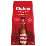 Mahou Cinco Estrella lager beer 4x330ml, imported from the UK