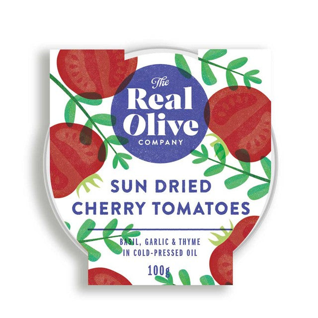 The Real Olive Co sun dried cherry tomatoes 100g (British brand)