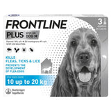 Frontline Plus Flea & Tick Treatment Medium Dog Flea Control Treatment 10-20kg