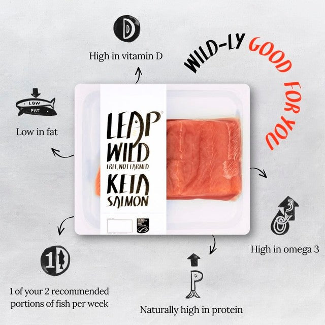 LEAP Keta salmon fillets 220g, UK version