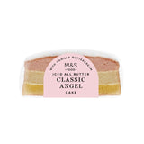 M&S Classic Angel Cake Vanilla Buttercream Iced Butter Sponge Cake 285g