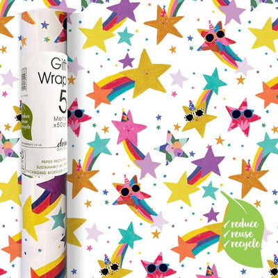 Deva Designs Shooting Stars Gaveinnpakningsrull 5m