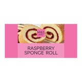 M&S raspberry sponge roll 219g, imported from the UK