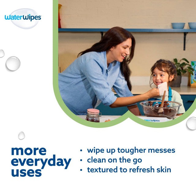 WaterWipes Sensitive+ Baby Toddler Wipes 3-Pack with 180 wipes (British brand)