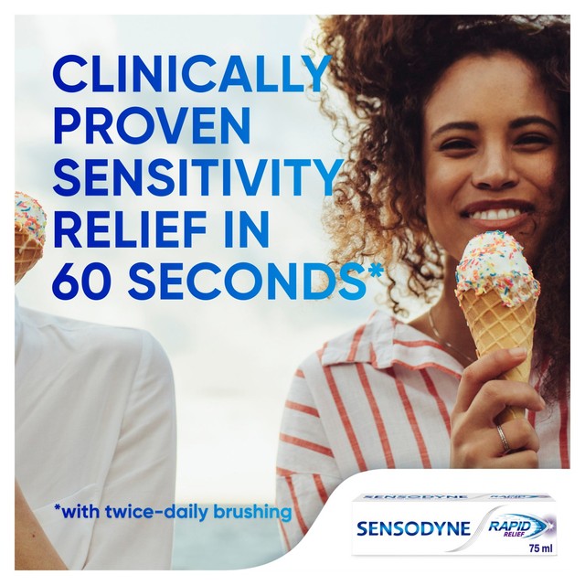 Sensodyne Rapid Relief Original Mint toothpaste 75ml (British brand)