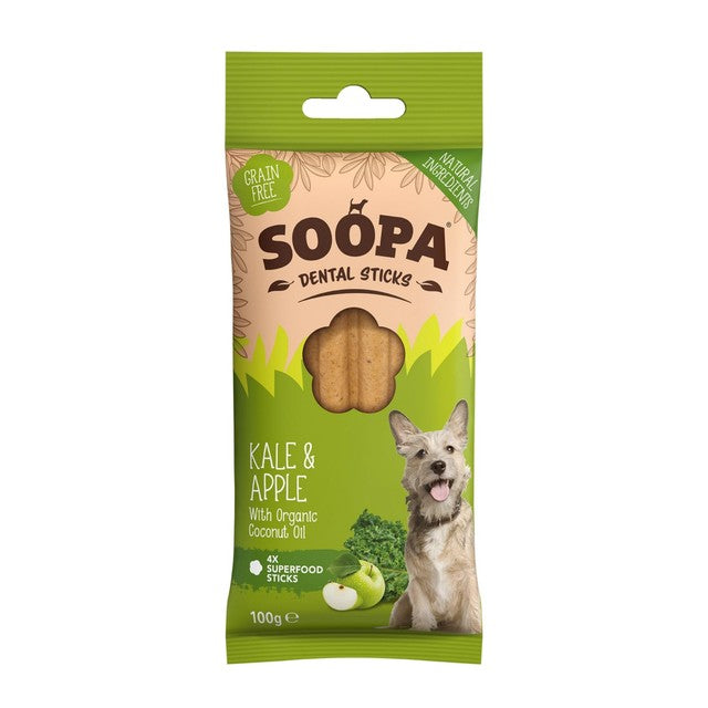 Soopa Kale & Apple dental sticks 100g (British brand)
