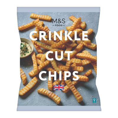 M&S British Crinkle Cut Frozen Chips 1kg