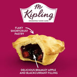 Mr Kipling apple and blackcurrant pies, imported from the UK