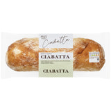 M&S ciabatta loaf 250g, imported from the UK