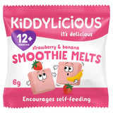 Kiddylicious Strawberry & Banana Smoothie Melts Baby Snacks 6g