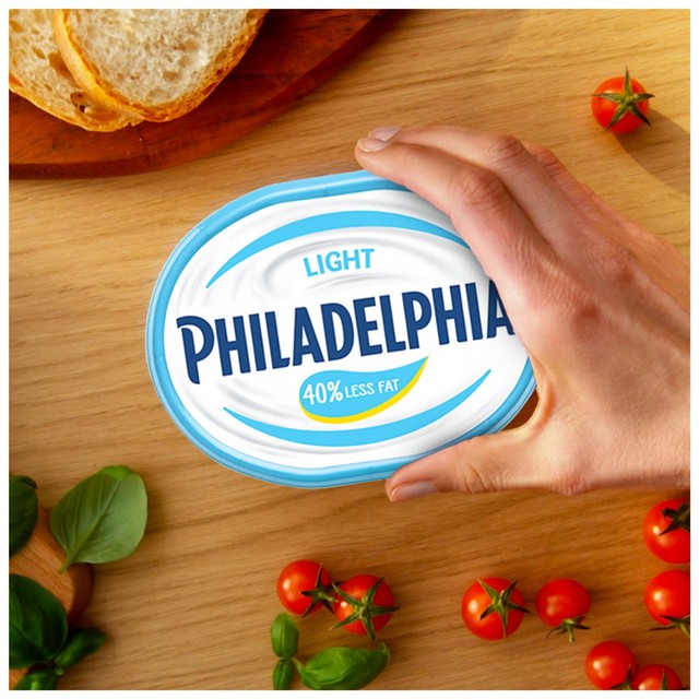 Philadelphia Light cream cheese 165g, imported from the UK
