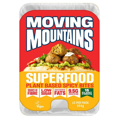 Moving Mountains Superfood Vegetable Spicy Bites Plant Based 204g