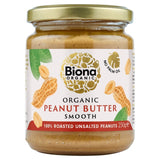 Biona Organic Peanut Butter Smooth Free from Palm Fat 250g