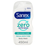 Sanex Zero% Relaxing Normal Skin Bubble Bath Soak 450ml
