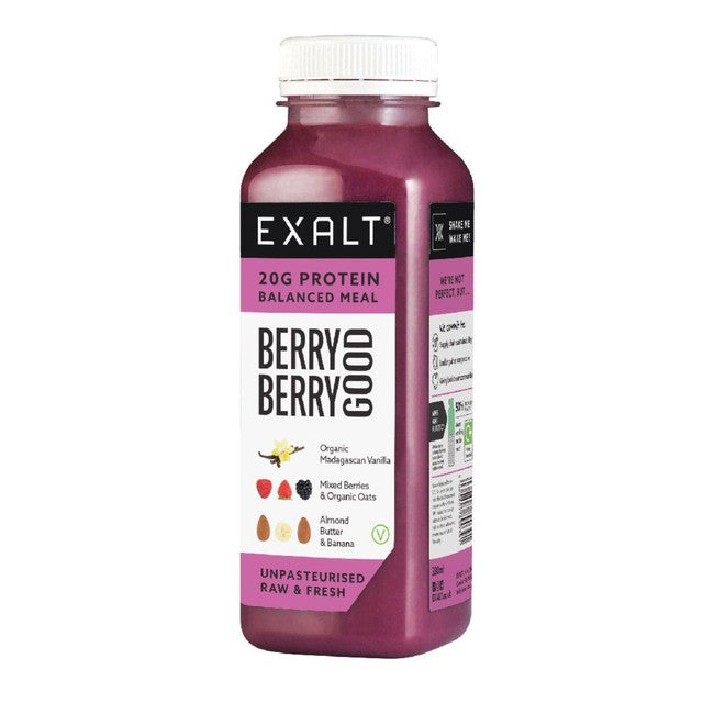 EXALT vegan protein smoothie with berries and vanilla 330ml - British product
