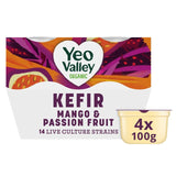 Yeo Valley mango and passionfruit kefir yogurt 4 x 100g (British brand)