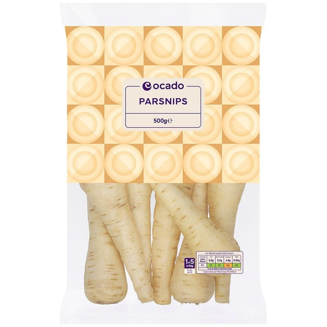 Ocado British Parsnips 500g, imported from the UK