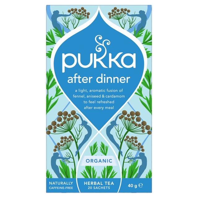 Pukka After Dinner herbal tea bags 20 bags, imported from the UK