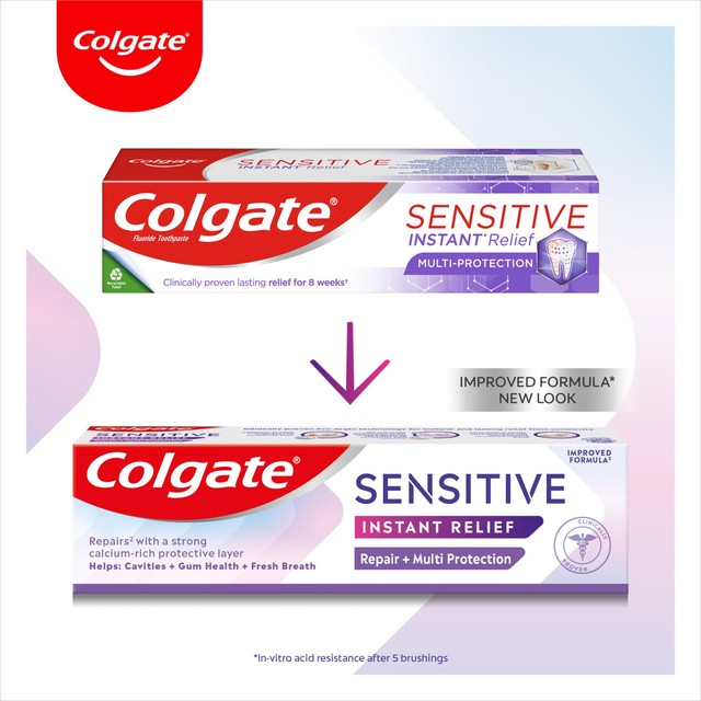 Colgate Sensitive Instant Relief Multi Protection Toothpaste 75ml - British product
