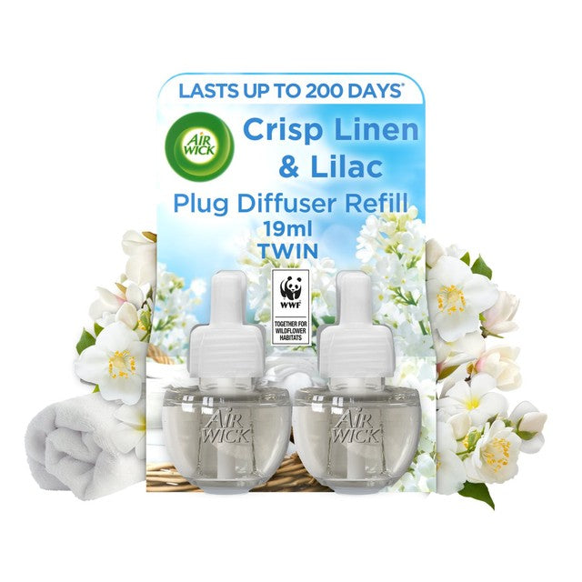 Airwick Crisp Linen & Lilac air freshener refill 38ml - British product