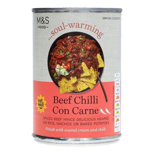 M&S Chilli Con Carne 400g, imported from the UK