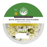 M&S white sprouting cauliflower with lemon dressing 270g, imported from the UK