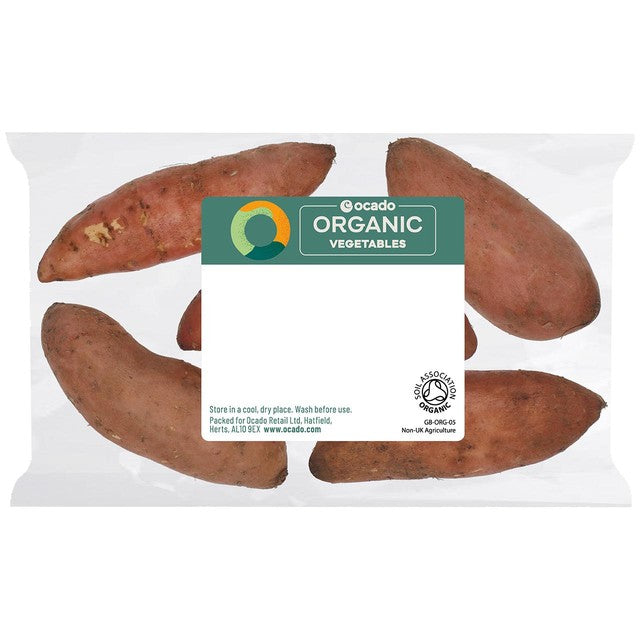 Ocado organic sweet potatoes 750g, imported from the UK