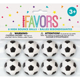 Unique Party Football Bouncy Balls Party Favours 3.5cm