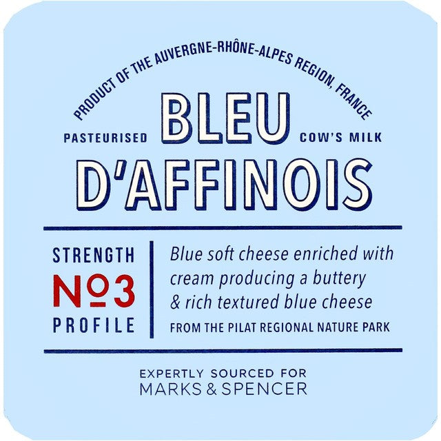 M&S Blue D'Affinois soft blue cheese 170g, imported from the UK