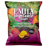 Emily Veg Crisps Rainbow Roots Sweet Potato, Carrot & Beetroot Vegetable Crisps 30g