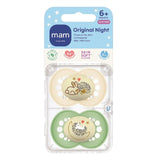 MAM Night 6-18m Soother Baby Pacifier 2pk