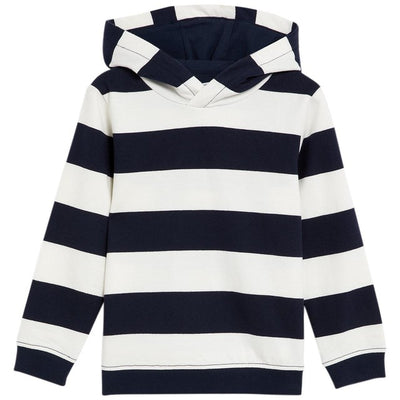 M&S Boys Pure Cotton Striped Hoodie, 4-5 Years