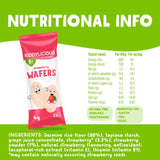 Kiddylicious strawberry maxi wafers baby rice wafers 10 x 4g, UK version