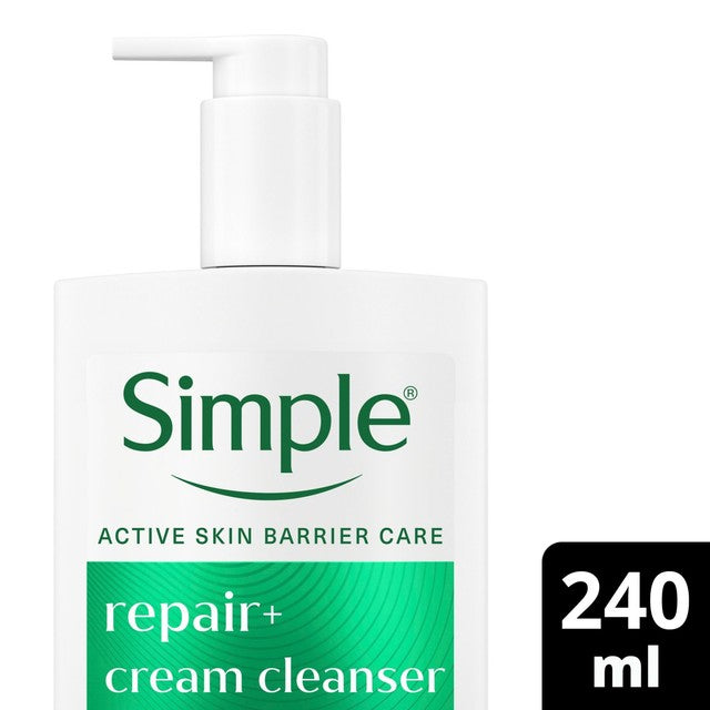Simple Repair+ cream cleanser 240ml (British brand)