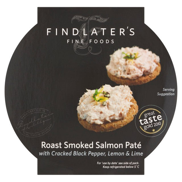Findlater's roast smoked salmon pate with black pepper, lemon, and lime 115g - British product