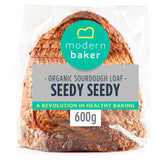 Modern Baker Seeded Sourdough Loaf 600g, imported from the UK
