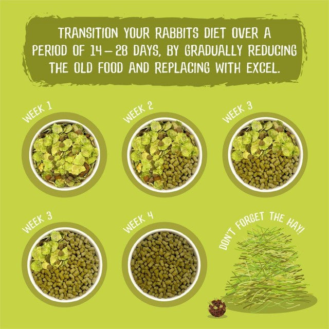 Burgess Excel adult rabbit food with mint 1.5kg - British product