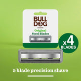 Bulldog Original Steel Razor Blades 4 pack - British product